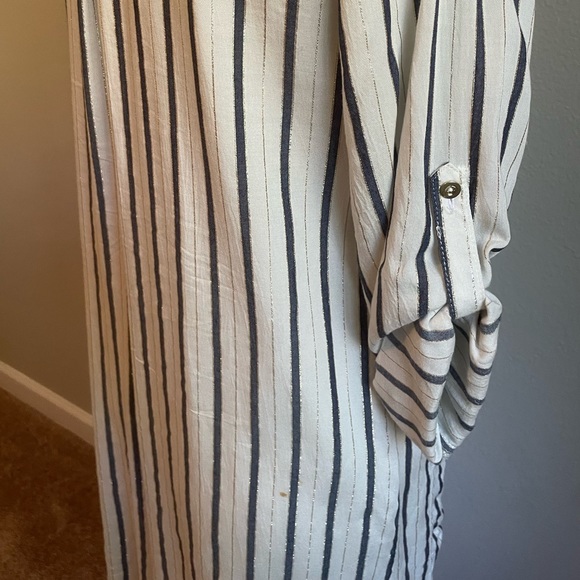 T Tahari Striped Shirt - Picture 8 of 14